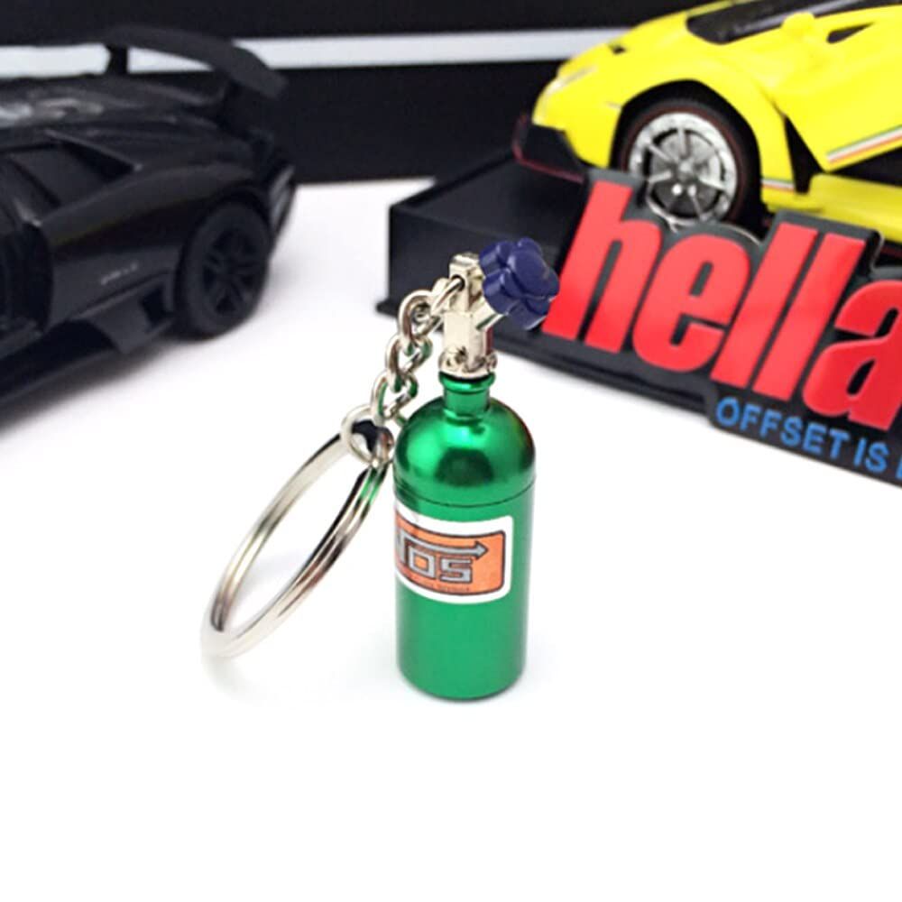 Colorful 7-piece motorcycle rider girl and boy keychains by Everything Baby, perfect for car or motorcycle enthusiast gifts.