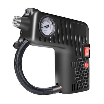 Portable 12V electric car inflation pump with 3-meter cable for automotive and ride-on car inflation by Everything Baby.
