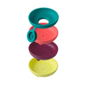 Four colorful popsicle holders for kids from Everything Baby, designed to catch drips from frozen popsicles and ice creams.