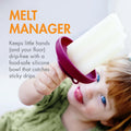 Set of four Kids Popsicle Holders by Everything Baby, designed to catch drips from frozen popsicles and ice creams.