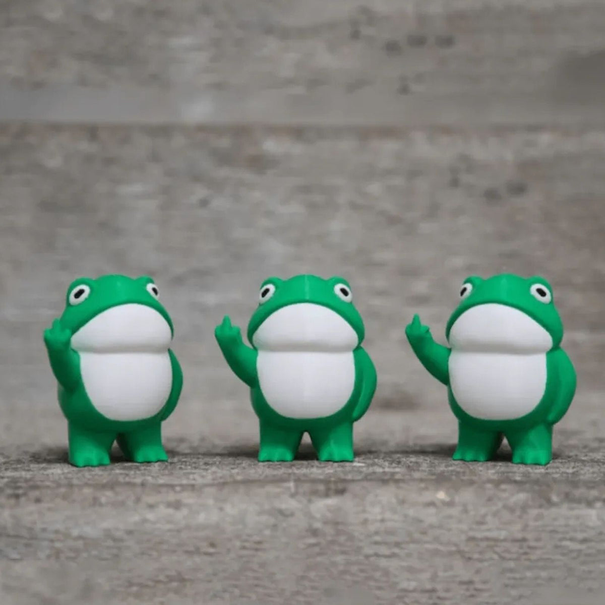 Cute 3.3-inch Rebellious Frog figurine by Everything Baby, outdoor garden frog statue for kids’ art and outdoor decor.
