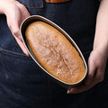 Non-stick oval-shaped baking pan by Everything Baby, food-grade carbon steel cake mold for baking cheesecakes and bread.