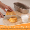 Non-stick oval baking pan by Everything Baby, food-grade carbon steel cake mold for baking cheesecakes and bread.