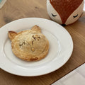 Set of two fox and owl-shaped mini hand pie molds for children’s pretend play, perfect for making forest animal-shaped pies.