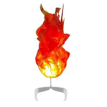 Orange Halloween floating fireball toy from Everything Baby, illuminated pretend flame prop for kids' pretend play activities.