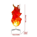 Orange Halloween floating fireball prop with illuminated, fake flame design for creative pretend play, suitable for kids' Halloween activities.