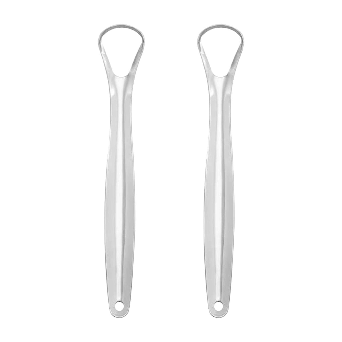 Two reusable tongue scrapers for fresh breath and oral hygiene, suitable for adults and kids, from Everything Baby.