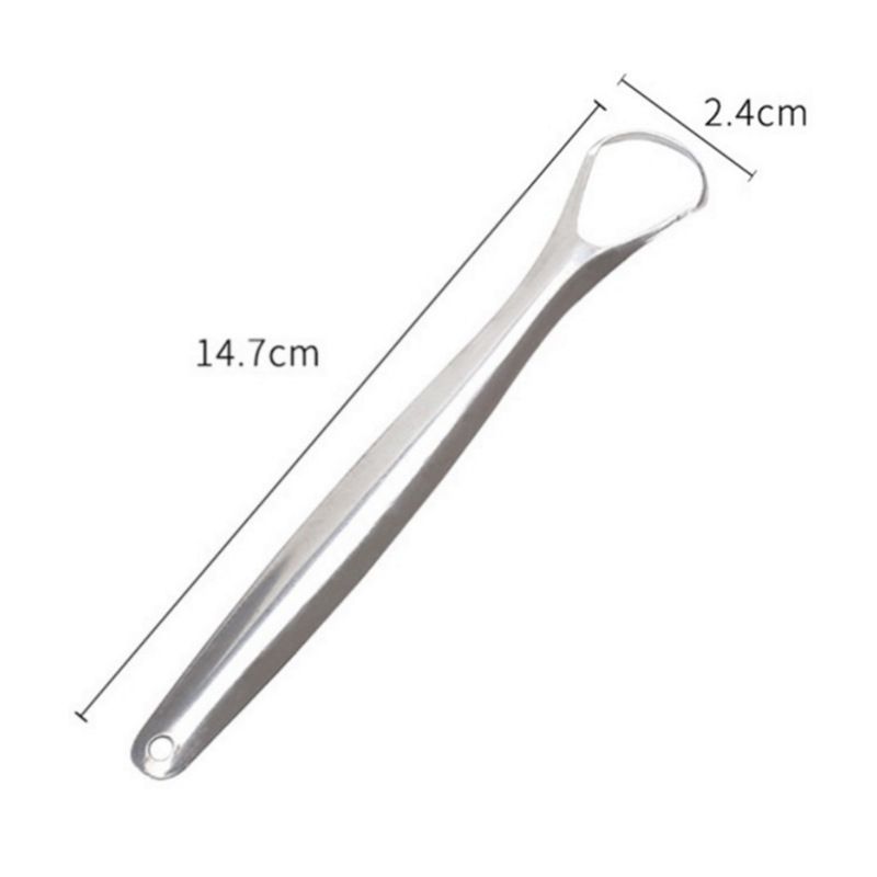 Two reusable tongue scrapers for fresh breath, suitable for adults and kids, part of baby and kids oral health care kit.