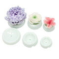Button-shaped forming cups for cake decorating, used for sugar flowers, fondant, gumpaste, and chocolate shaping.