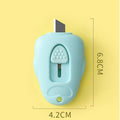 Three mini portable box cutters from Everything Baby, cute paper cutters ideal for office, school, and craft paper cutting.