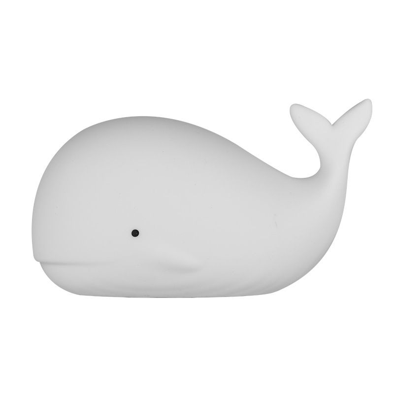 Silicone nursery night light by Everything Baby, beach-themed desk lamp and bedroom decor for toddlers and kids in pretend play setting.