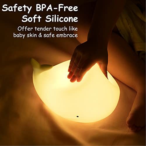 Silicone nursery night light shaped like a beach scene, baby and kids' desk lamp and bedroom decor toy for toddlers and children