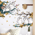 Cute cartoon owl wall stickers by Everything Baby, removable vinyl decals for kids' rooms and play areas.