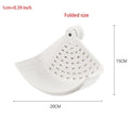 White foldable round cover tent for dining table protection, used as a pretend play toy for kids by Everything Baby.