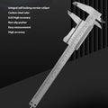 Vernier caliper measuring tool with dual scale in inches and metric, made of carbon steel, high-accuracy professional caliper.