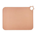 Set of five silicone placemats for babies and kids, stain-resistant, non-slip toddler food mats for feeding on a table.
