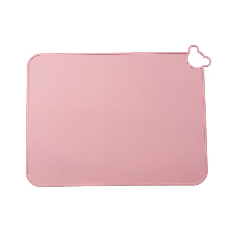 Set of 5 silicone placemats for babies and kids, non-slip food-grade table mats for toddler dining, portable and easy to clean.
