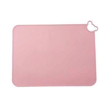 Set of 5 silicone placemats for babies and kids, non-slip food-grade table mats for toddler dining, portable and easy to clean.