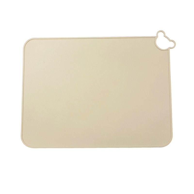 Set of 5 silicone placemats for babies and kids, food-grade, non-slip toddler table mats for safe, portable dining.