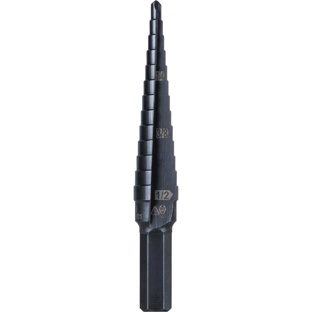 Baby & Kids outdoor toy featuring a stainless steel step drill bit with double flutes and easy-to-read markings for DIY projects.