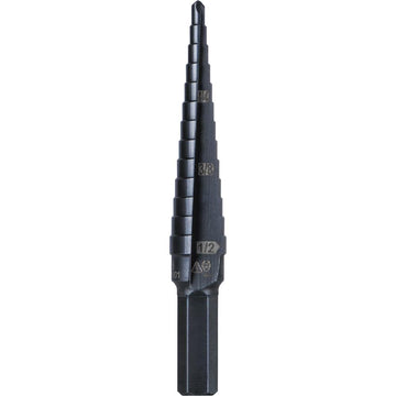 Baby & Kids outdoor toy featuring a stainless steel step drill bit with double flutes and easy-to-read markings for DIY projects.