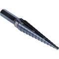 Baby & Kids outdoor play equipment image showing a stainless steel step drill bit with double flutes and easy-to-read markings.