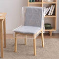 Waterproof clear seat chair protector cover with backrests for dining rooms, designed to protect chairs from stains.
