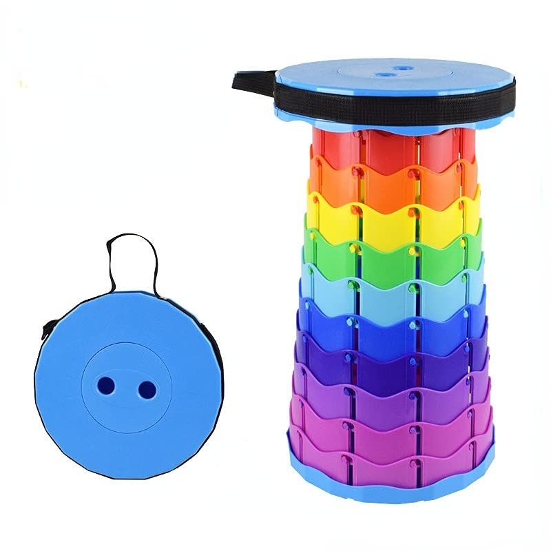 Upgraded foldable, thickened portable collapsible stool for outdoor activities and fishing, ideal for kids and outdoor play.