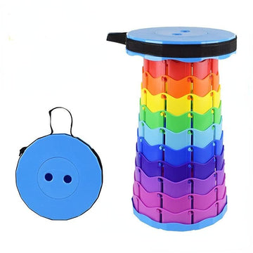 Upgraded foldable, thickened portable collapsible stool for outdoor activities and fishing, ideal for kids and outdoor play.