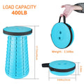 Portable folding camping stool by Everything Baby, telescoping and lightweight for outdoor fishing, hiking, gardening, and travel.