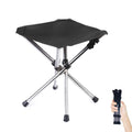 Portable stainless outdoor camping stool by Everything Baby, compact folding chair ideal for outdoor play and footrest use.