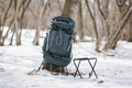 Small collapsible stool by Everything Baby, foldable outdoor camp chair for travel, fishing, hunting, hiking, and outdoor play.