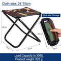 Mini portable folding stool for camping, fishing, and outdoor activities, with carry bag, by Everything Baby.