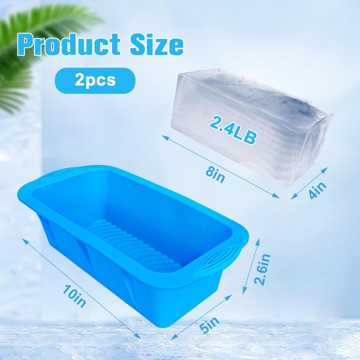 Large silicone ice molds for cold plunge and water chiller, ideal for ice bath accessories and freezer use.