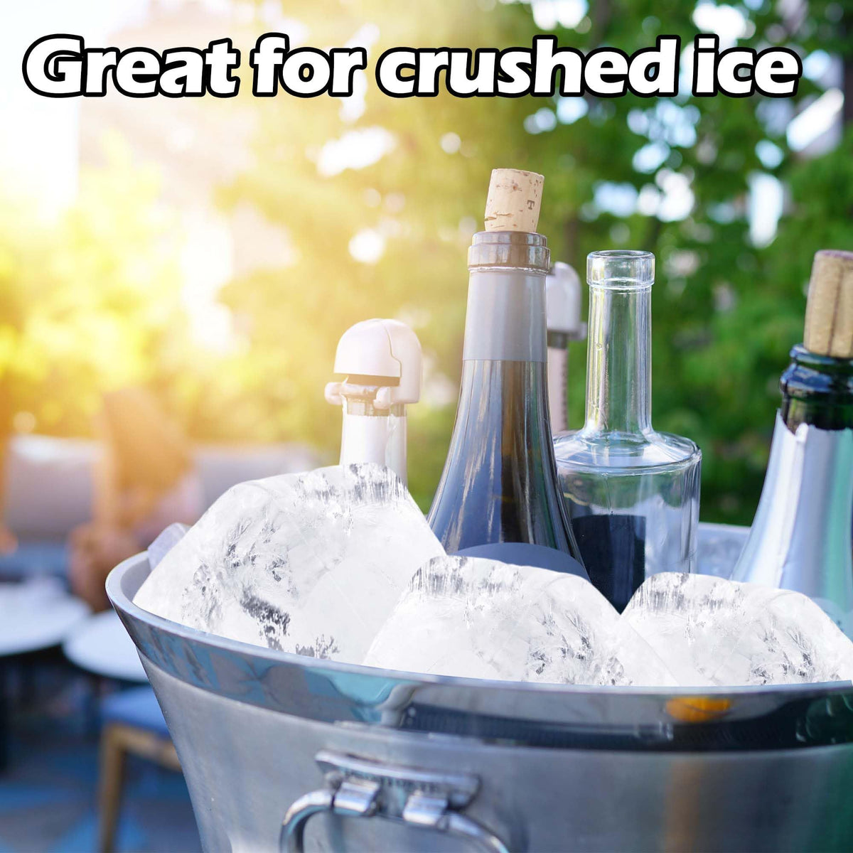 Large silicone ice block mold for ice baths and coolers, ideal for cold plunges or chilling beverages.