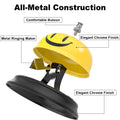 Two yellow service bells from Everything Baby, ideal for kitchens, restaurants, or bars, with a simple push-button design.