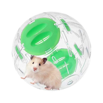6.3" Crystal Running Ball for Hamsters  Exercise Ball Fitness Wheels Small Animal Toys Chinchilla Cage Accessories( Green )