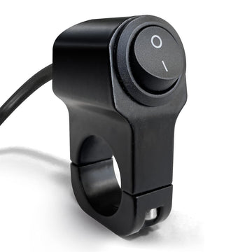 Motorcycle Handlebar Switch Waterproof Handlebar Light Switch Aluminum Alloy Toggle Switch for Motorcycle Bike Scooters