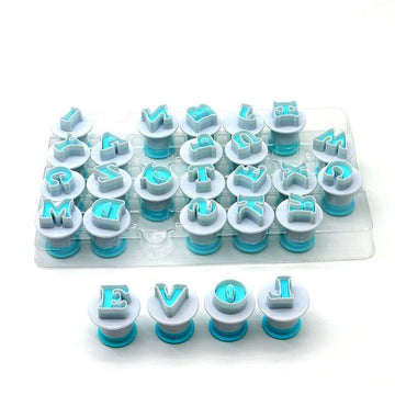 26PCS/set of biscuit imprints, biscuit knife letters and numbers, cake biscuit mold letter shape DIY biscuit letters