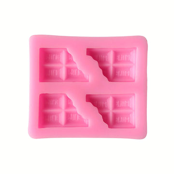 Half Chocolate Shape Soap Silicone Mold, hocolate Fondant Mold Cake Topper Decoration Candle Resin Mould Chocolate