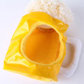 Adorable pet hat shaped like a yellow duck with bunny, strawberry, and tiger designs for cats, kittens, small puppies, and babies.
