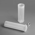 Clear plastic paint brush holder for long watercolor brushes, designed for art and drawing tools, ideal for watercolor and art supplies.