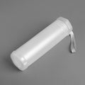 Clear plastic paint brush holder tube with extendable design, suitable for storing long watercolor and drawing brushes.