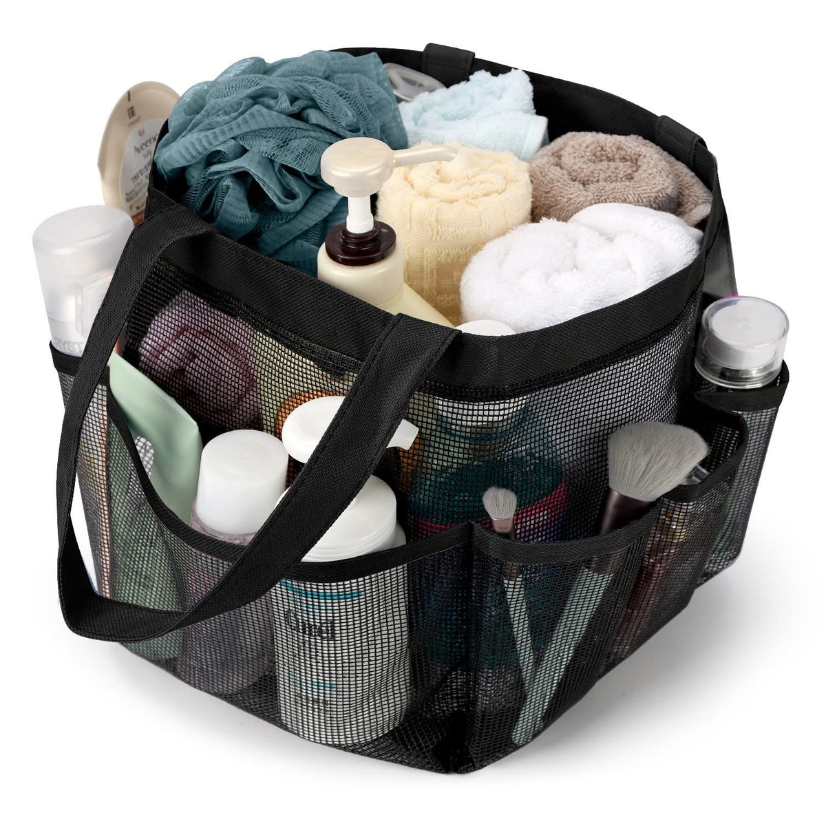 Mesh shower caddy basket by Everything Baby, portable bath organizer with handle, ideal for college dorm and kids' shower essentials.