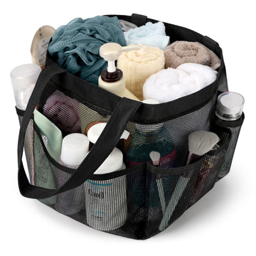 Mesh shower caddy basket by Everything Baby, portable bath organizer with handle, ideal for college dorm and kids' shower essentials.