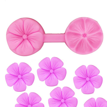 Baby and kids flower silicone mold for chocolate and cake decorations, food-grade silicone, small flower shape, ideal for baking and crafting.