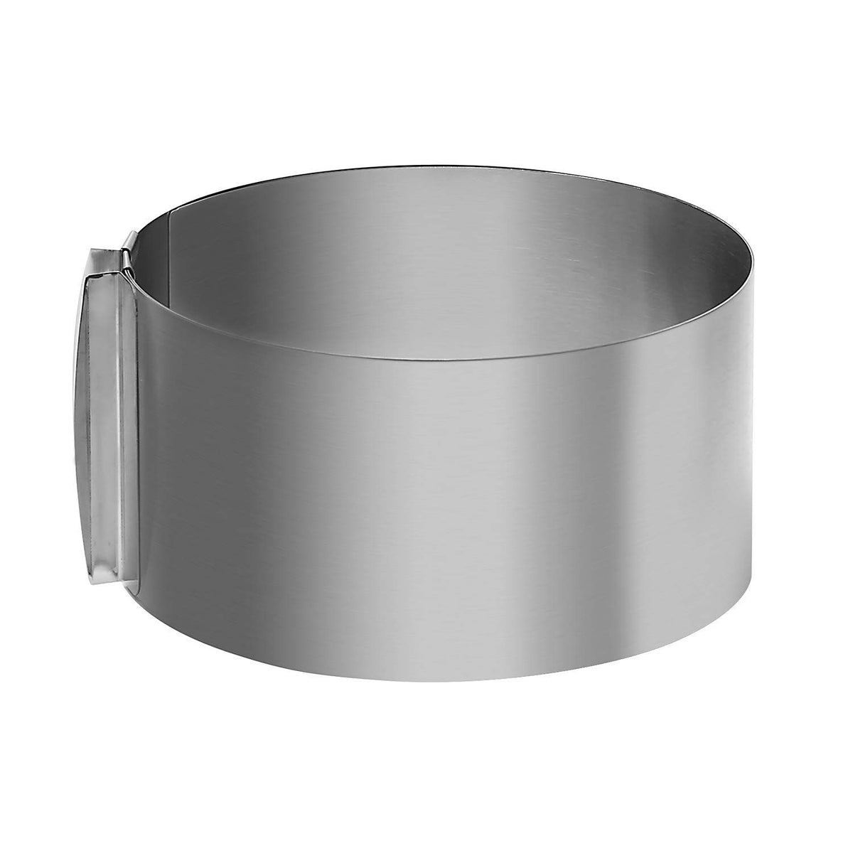 Adjustable stainless steel cake mold ring for baking, round mousse mold, retractable DIY cake tool, suitable for baking and dessert prep