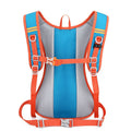 Blue lightweight cycling and hiking backpack for kids with 2L hydration bladder from Everything Baby, designed for outdoor adventures.