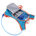 Blue lightweight cycling backpack by Everything Baby with 2L hydration bladder, suitable for hiking, mountaineering, and kids.