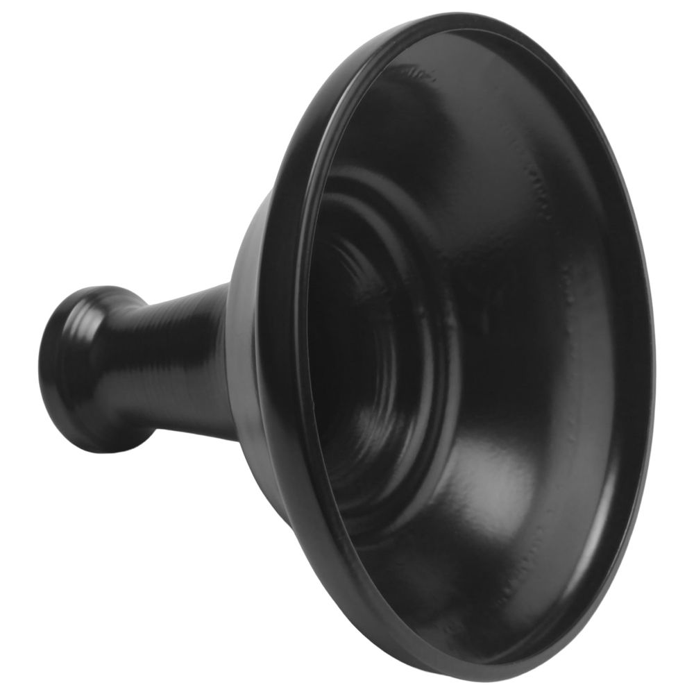 Black metal iron round cake stand with pedestal base, ideal for displaying desserts and treats.